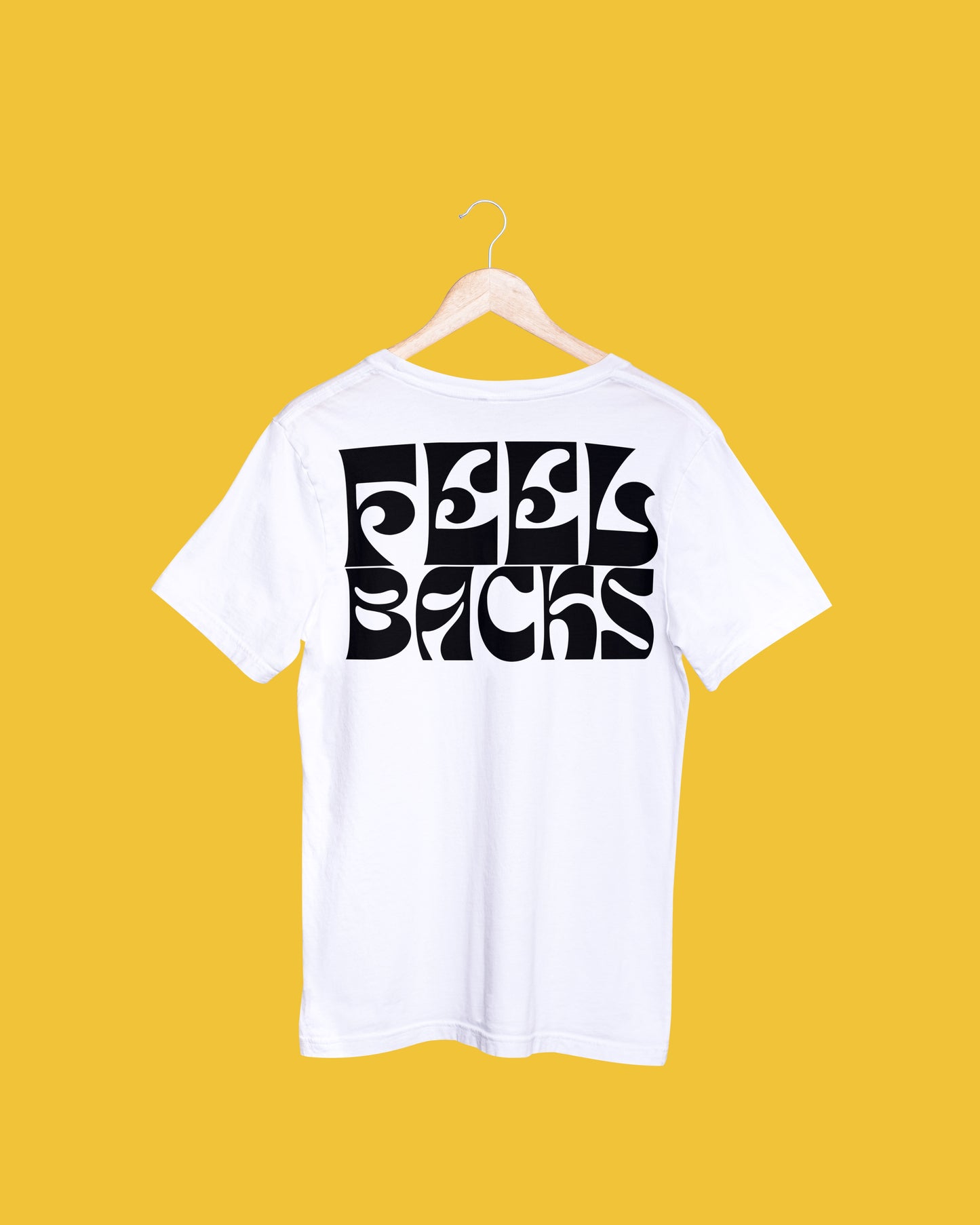 Feelbacks Skull & Logo Tee - WHITE